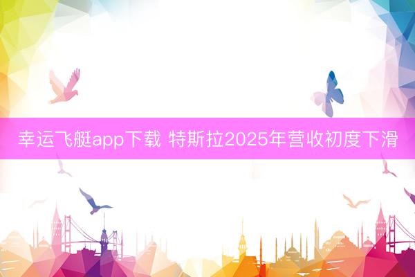 幸运飞艇app下载 特斯拉2025年营收初度下滑